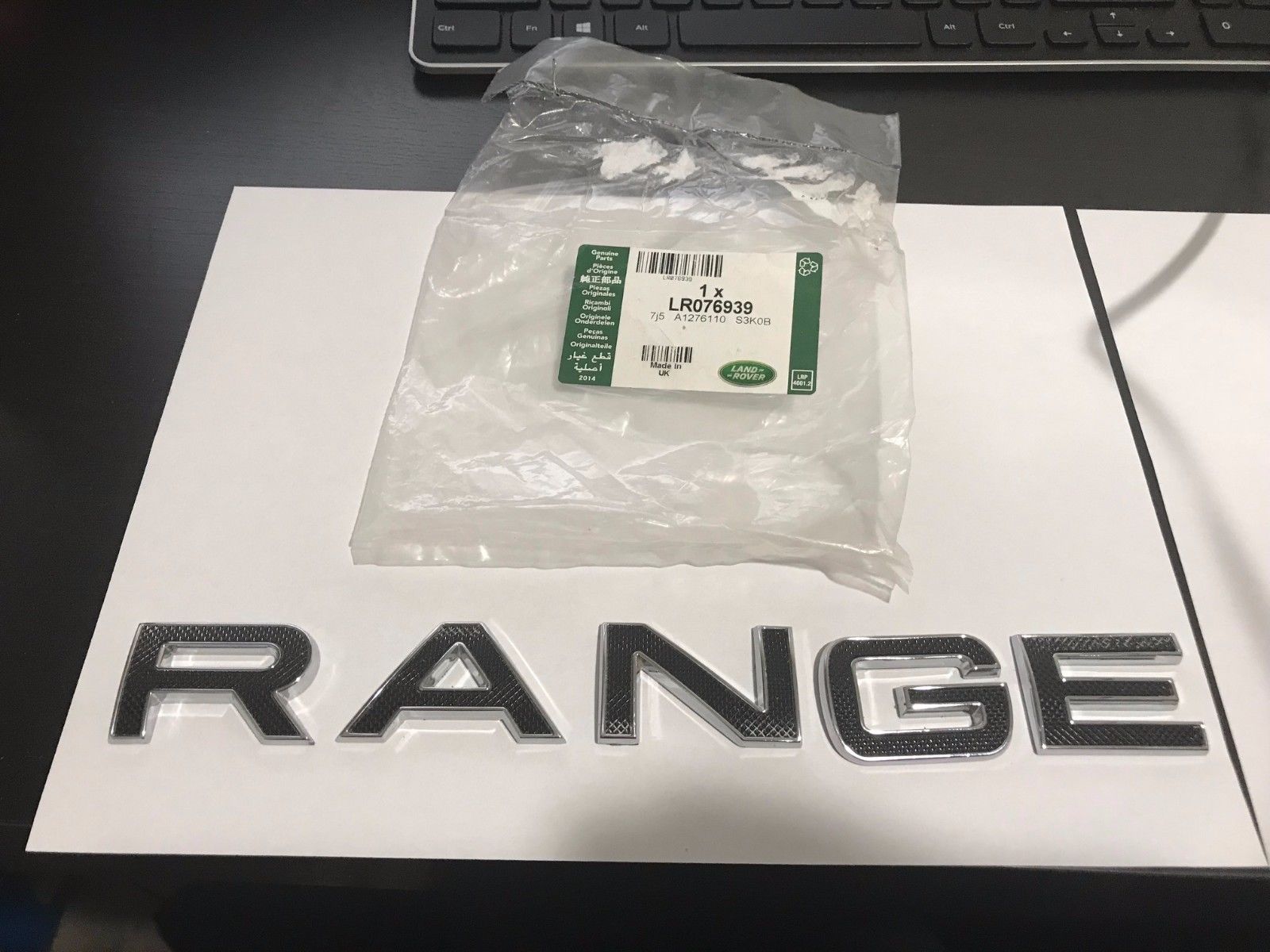 �������� ����� "Range" | Black Bright Chrome | Range Rover 2013 - 